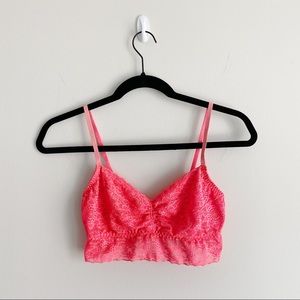 VS PINK Lace Bralette in Orange